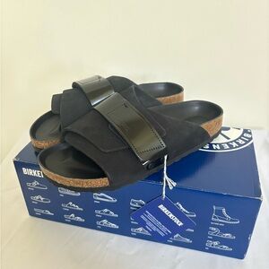 Birkenstock All black Kyoto sandals size 7 new with box womens